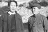 1945年毛主席和彭德怀在延安