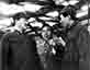 1938年毛主席和朱总司令、贺龙在延安