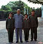 1970年8月毛主席与张玉凤、吴旭君、周福明在杭州汪庄合影