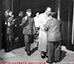 1970年10月1日毛主席在天安门城楼向宋庆龄问候